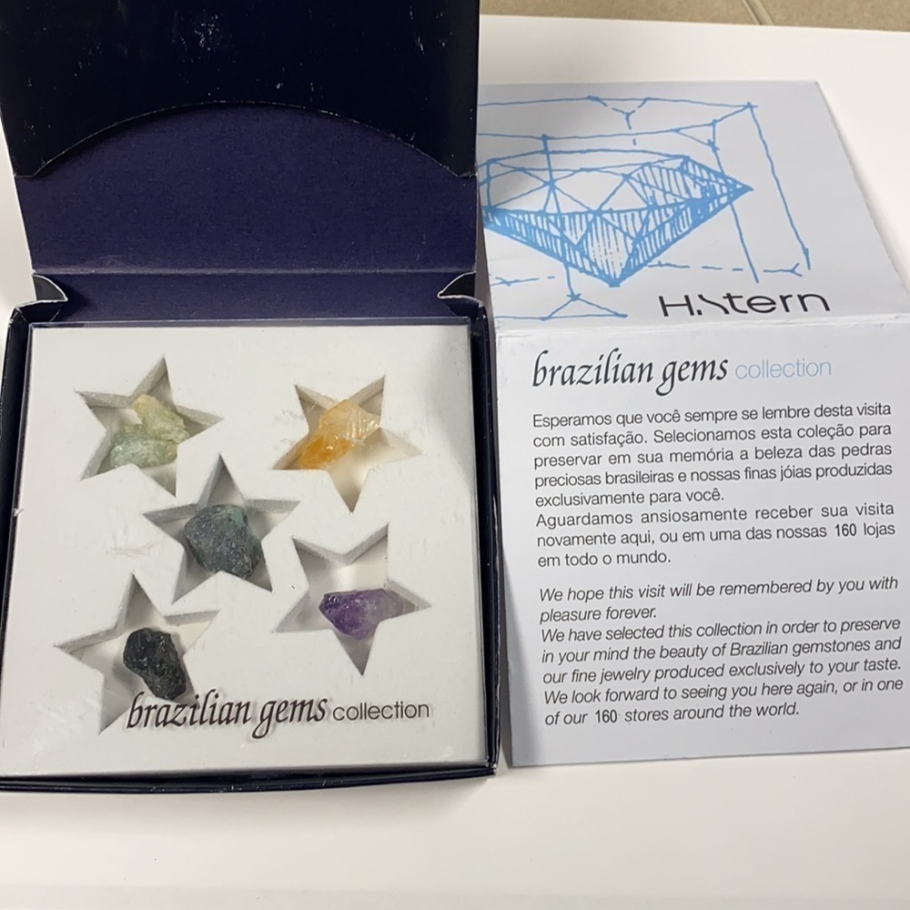 H. Stern Brazilian 5 Gems Collectors Box w/papers
